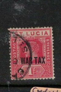 St Lucia War Stamp SG 89 VFU (6esr) 