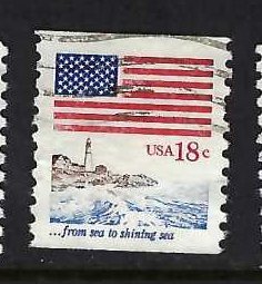 UNITED STATES 1891 VFU FLAG LIGHTHOUSE Z7726-3