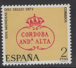 SPAIN SG2150 1972 WORLD STAMP DAY MNH