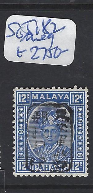 MALAYA  JAPANESE OCCUPATION  PAHANG  (PP0412B) 12C BLACK CHOP SG J182 MOG RARE