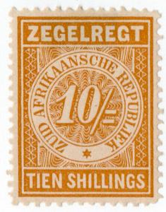 (I.B) Transvaal Revenue : Duty Stamp 10/-