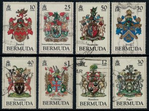 Bermuda #433-5,58-60,74-5  CV $13.25  Coats of Arms