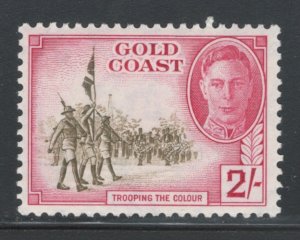 Gold Coast 1948 King George VI & Trooping the Colors 2sh Scott # 139 MH