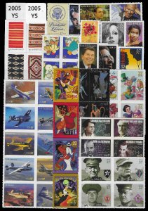 PCBstamps   US 2005 Commemoratives Year Set (40), (3896-3964), MNH (3)