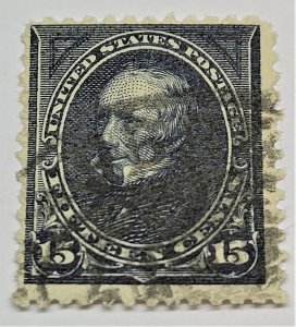 U.S. #259 15 Cent Clay F-VF CV $65.