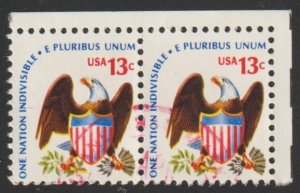 SC# 1596 - (13c) - Eagle & Shield, Used Pair
