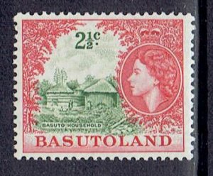 Basutoland, Scott #75; 2 1/2c Queen Elizabeth II, Wmk 4, MLH