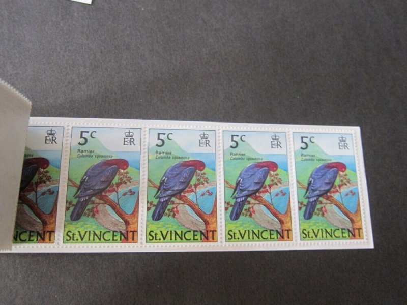 St Vincent 1970 Sc 280-4 BLK Bird set MNH