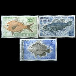 DAHOMEY 1973 - Scott# 312-4 Fish Set of 3 NH