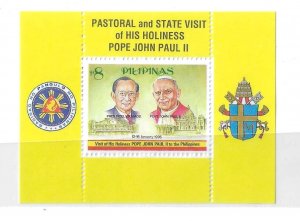 Philippines 1995 Visit of Pope John Paul II S/S Sc 2345 MNH C17