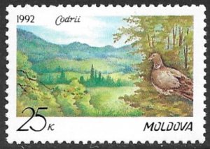 MOLDOVA 1992 CODRIL NATURE PRESERVE Issue Sc 25 MNH