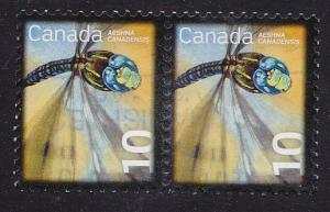 Canada -2008 Dragonfly -Beneficial Insect 10c used x2