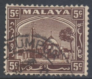 Malaya Selangor Scott 48 - SG73, 1935 Mosque 5c used