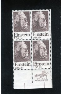 1774 Einstein, MNH LR-ZIP blk/4