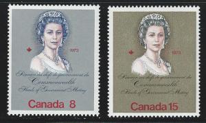 Canada MNH Scott cat.# 620 - 621