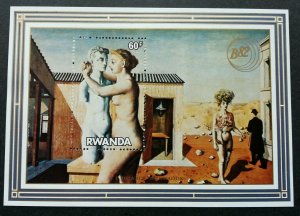 *FREE SHIP Rwanda Painting Arts Culture Drawing Nude Women Sculpture (ms) MNH