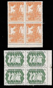Manchukuo 1942 10th Anniv. of the founding of Manchukuo (2v Cpt, B/4) MNH