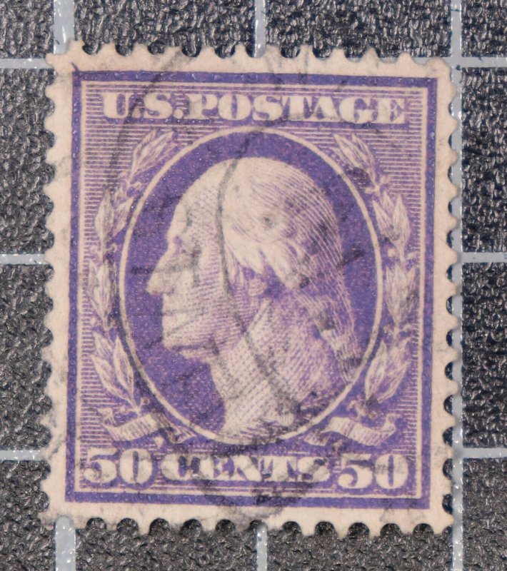 Scott 341 50 Cents Washington Used Nice Stamp SCV $20.00