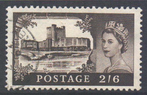 GB Scott 371 - SG595a, 1959 Castle 2/6d used