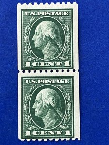 US Stamps-SC# 486 -  Washington  - Coil Pair - MNH - SCV = 2.60 