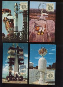 4 Explorer 7 'Operation Kitchen Sink' OCT 13 1959 LAUNCH POST CARDS (LV 703) KSC