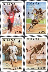 Ghana 1995 MNH Stamps Scott 1797-1800 Sport Olympic Games Medals