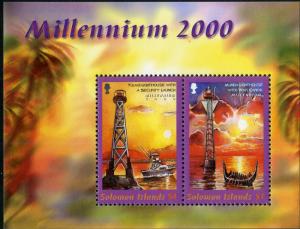 SOLOMON ISLANDS 893a MNH S/S SCV $7.00 BIN $4.00 LIGHTHOUSES