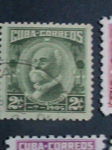 ​CUBA-1954-SC#519//528 10 OVER 70 YEARS OLD CUBA FAMOUS PERSONS USED STAMPS-