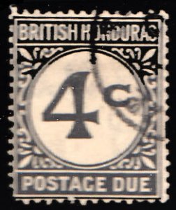 British Honduras Scott J3 Used.