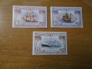 St Vincent   Grenadines   #  224/233/236   MNH   O/P  Specimen