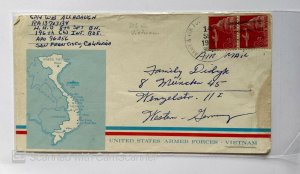 US LETTER US ARMED FORCES VIETNAM , TO WEST GERMANY , 1966, AIRMAIL 