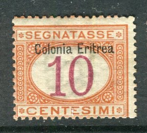 ITALY; COLONIA ERITREA 1903 early Postage Due Mint hinged 10c. value