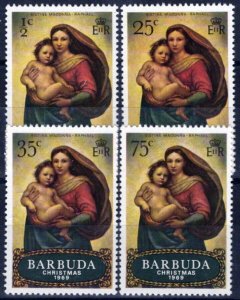 ZAYIX Barbuda 39-42 MNH Christmas Madonna & Child Artist Raphael 062723S47M