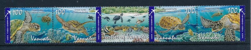 [39196] Vanuatu 2011 Marine life sea turtles  MNH