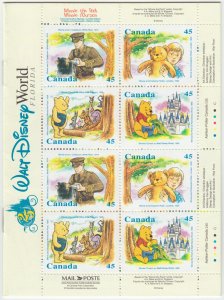 Canada - #BK194 Walt Disney Winnie The Pooh Stamp Booklet (16 x 45c) #1671c