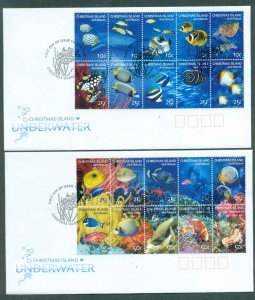 Christmas Is 2004 Underwater Marine Life ex sheetlet (2)FDC lot48989