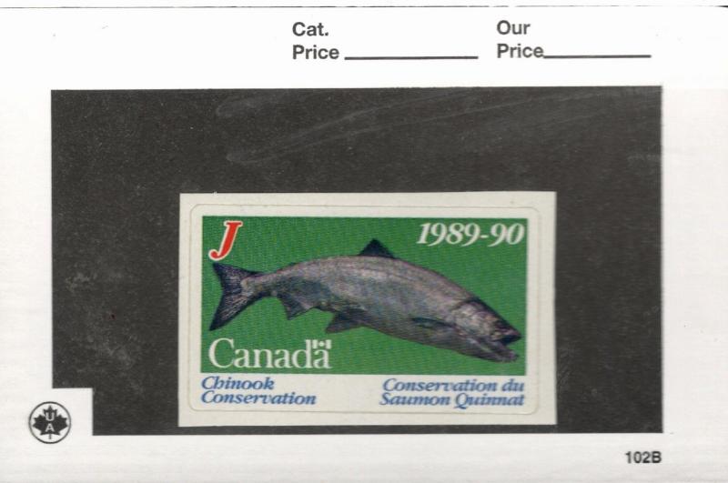 1989-90 Canada  British Columbia Chinook Conservation Stamp  