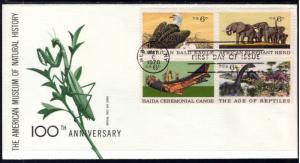 US 1390a Natural History Museum of Natural History U/A FDC