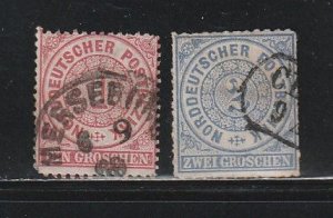 North German Confederation 4-5 U Numerals