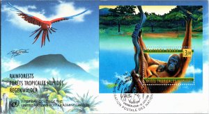 United Nations Geneva, Worldwide First Day Cover, Birds, Animals