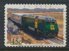 Australia SG 1416  Used  -Trains self adhesive 