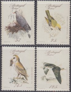 PORTUGAL / MADEIRA Sc # 1115-8 MNH CPL SET of 4 INDIGENOUS BIRDS