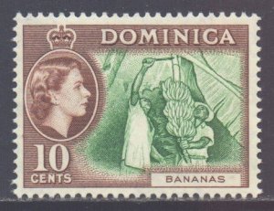 Dominica Scott 159 - SG150, 1954 Elizabeth II 10c MNH**