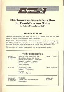 Schewnn:    Schwenn Briefmarken-Spezialauktion, Hartmott ...