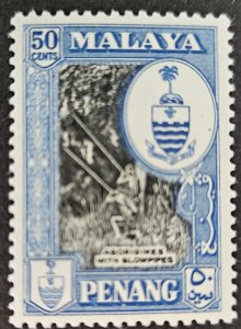 Malaya Penang 1960 SG62 50c. MM (very faint hinge marking)