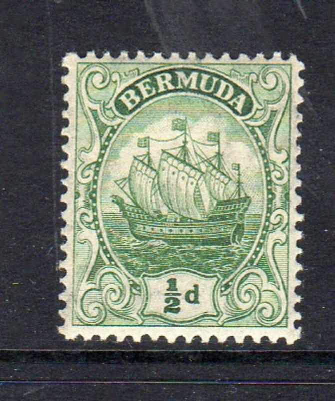 BERMUDA #82  1922   1/2p CARAVEL   MINT VF NH  OG