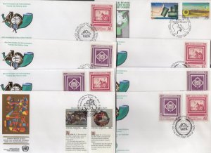 UN New York 1990-1994 Collection of 107 FDC's Appears Complete