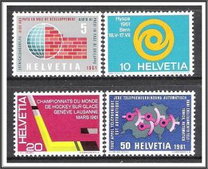 Switzerland #402-405 Anniversaries & Events MNH