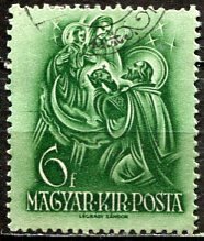 Hungary; 1938: Sc. # 515:  Used Single Stamp