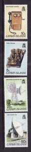 Cayman Is.-Sc#547-50- id2-unused NH set-Telecommunications-1985-